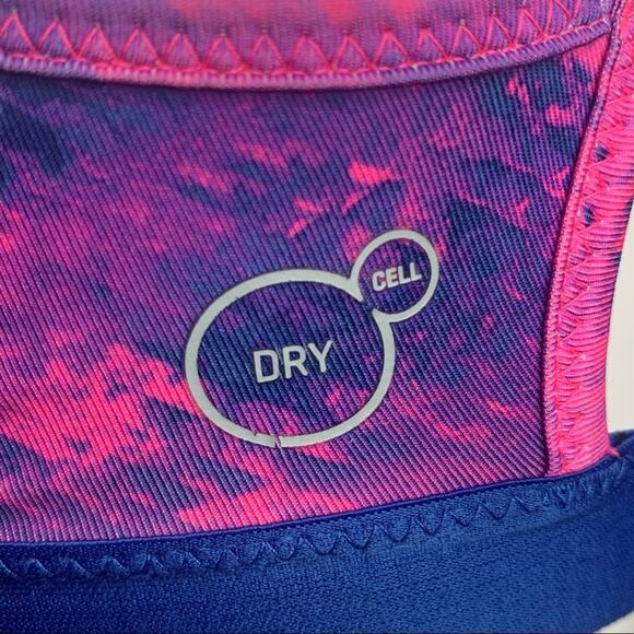 Puma Yogini Strappy Sport Bra Dry Cell Size SX Pink and Blue - Picture 10 of 10